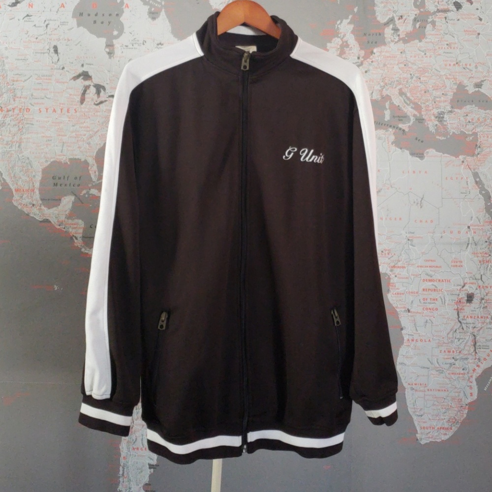 G-Unit Chocolate Brown Jacket front Zipper Large.